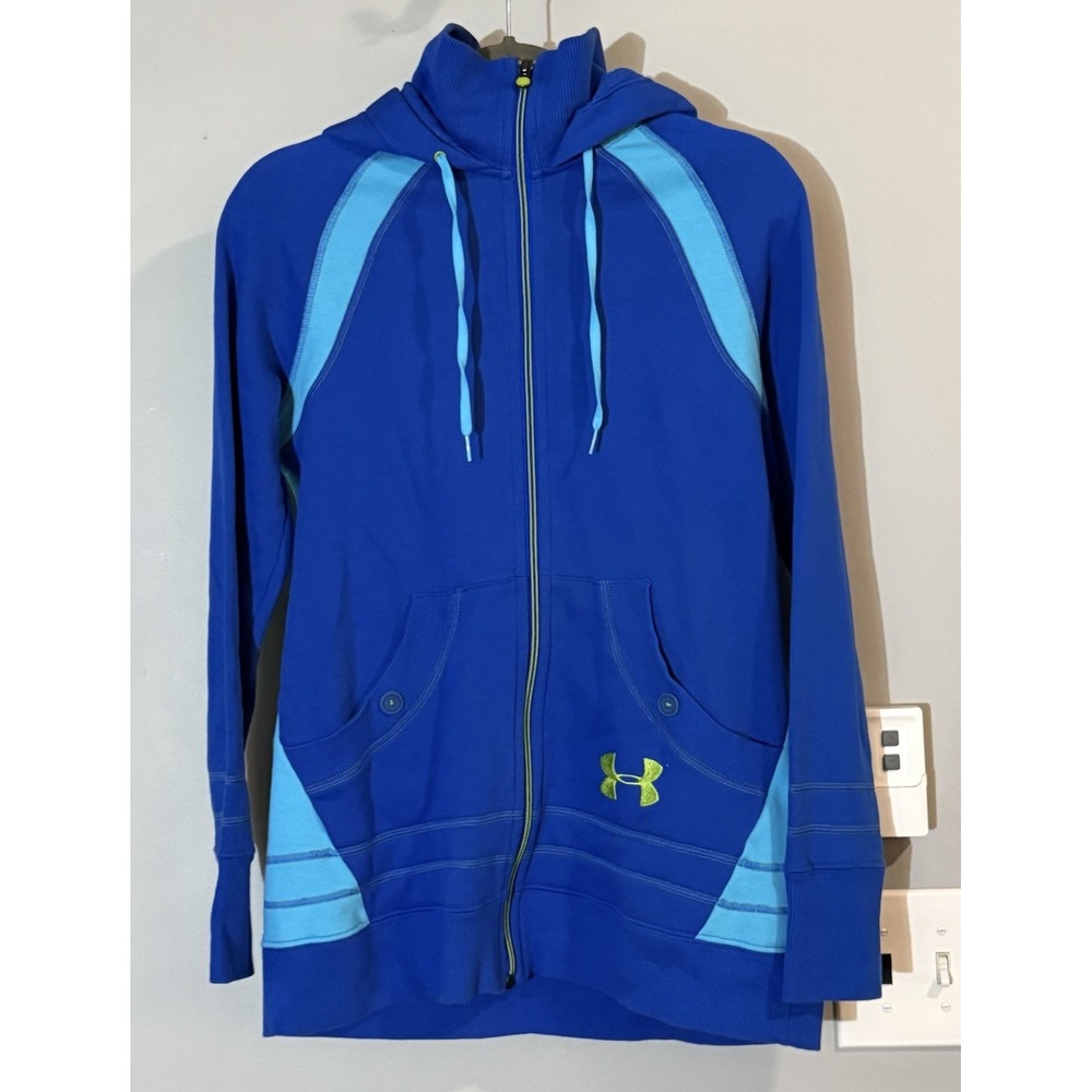Under Armour‎ Jacket Hoodie Semi Fitted Zip Up Pockets Athletic Lounge Medium